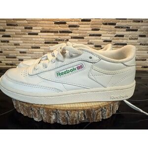 Reebok Classic Club C 85 White Leather Sneakers Women's 6.5 / EUR 37